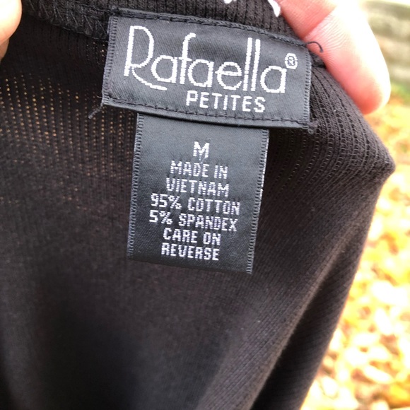 Rafaella☀️Black tunic top with embroidered edges - Picture 8 of 9